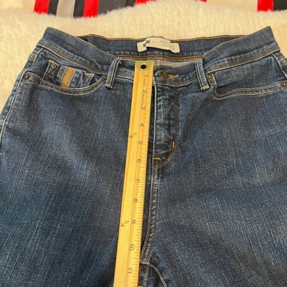 Levis 512 Womens Blue Denim Perfectly Slimming Cow Print Pocket Jeans Size 10L - Picture 12 of 12